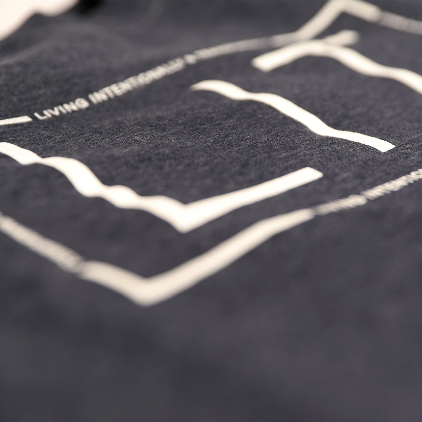 "LIT" Heather Navy Sweatshirt (Unisex)