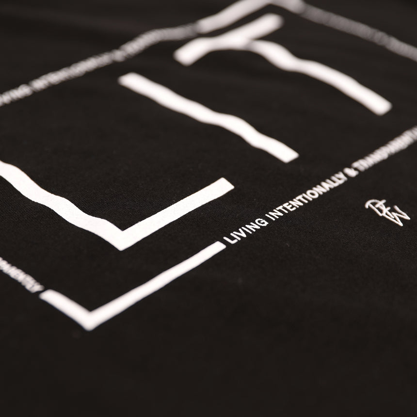 "LIT" Unisex Black Tee (Unisex)
