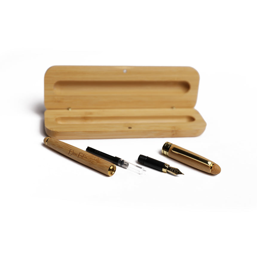 "Dear Future" Luxury Bamboo Fountain Pen and Gift Case